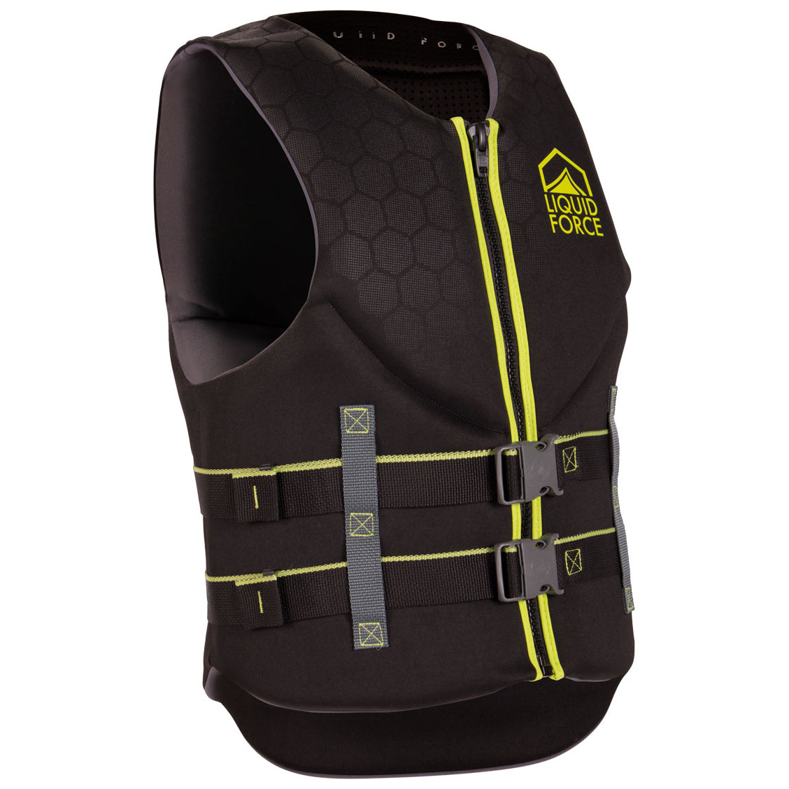 LIQUID FORCE HINGE CLASSIC CGA BLACK/GREEN MENS VEST 2021