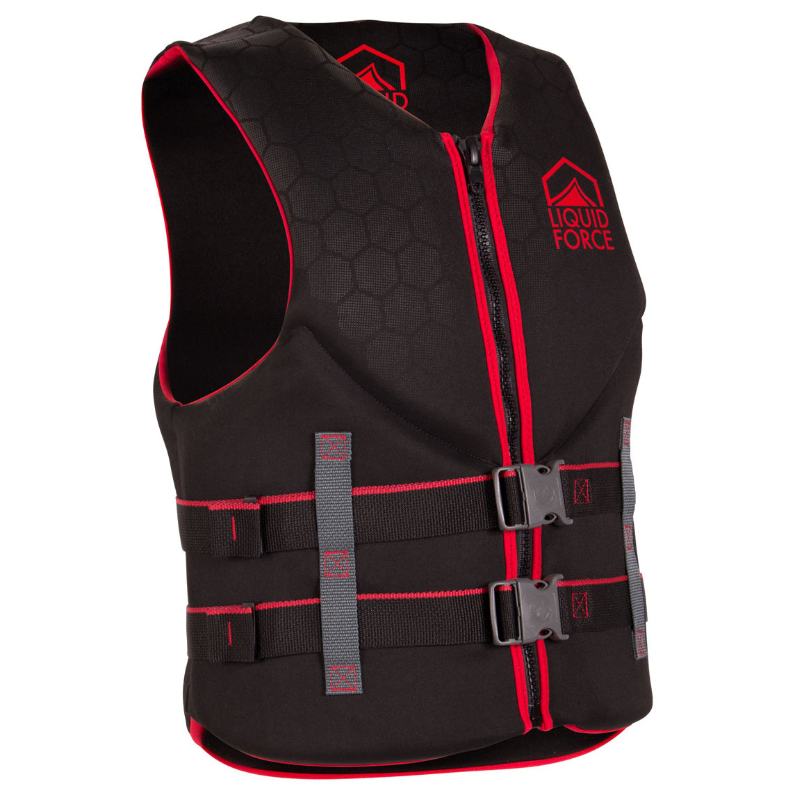 LIQUID FORCE HINGE CLASSIC CGA BLACK/RED MENS VEST 2021