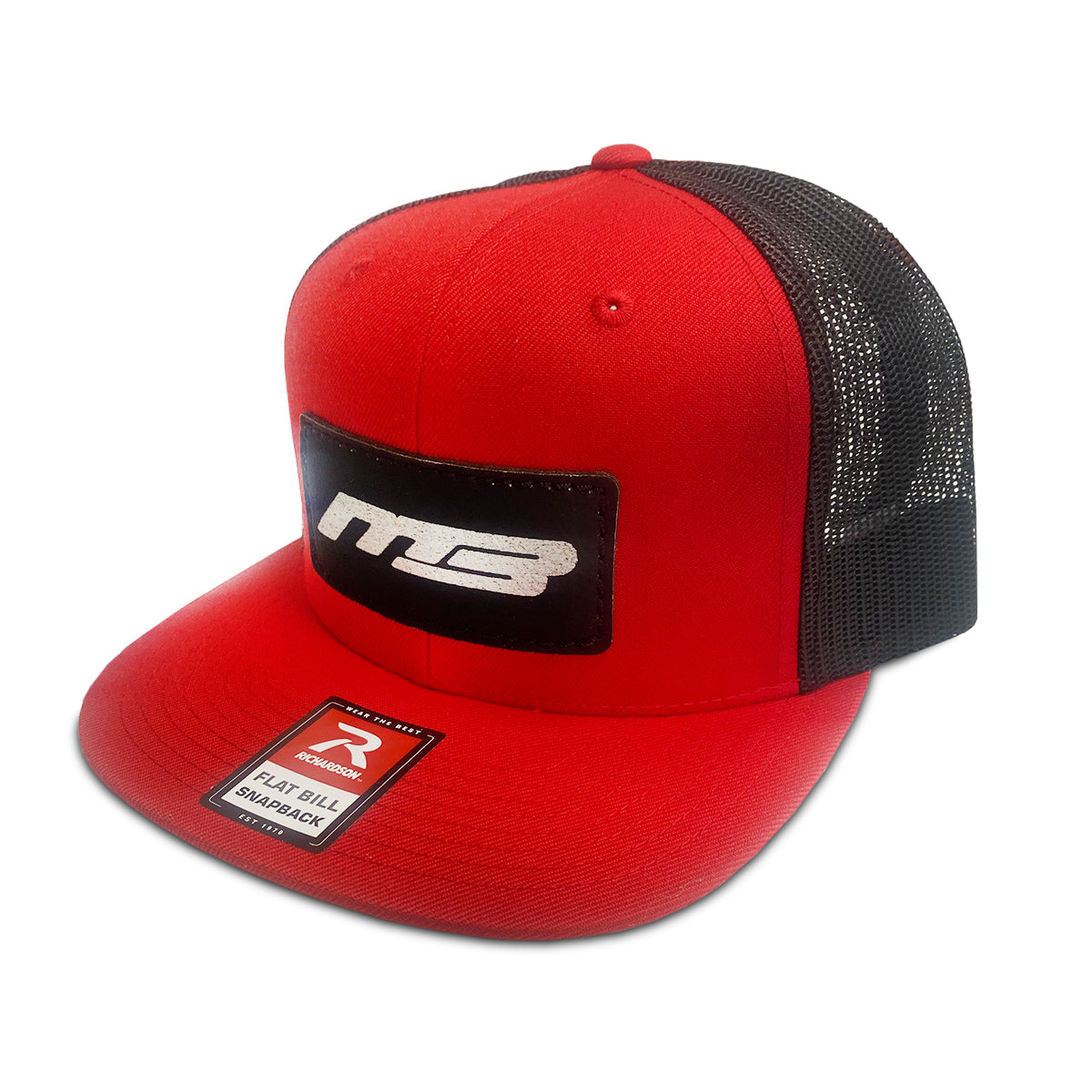 Snapback MB Boats Red/Black Flatbill Hat