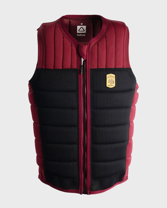 Follow Employee of the Month Mens Impact Vest - Black/Maroon