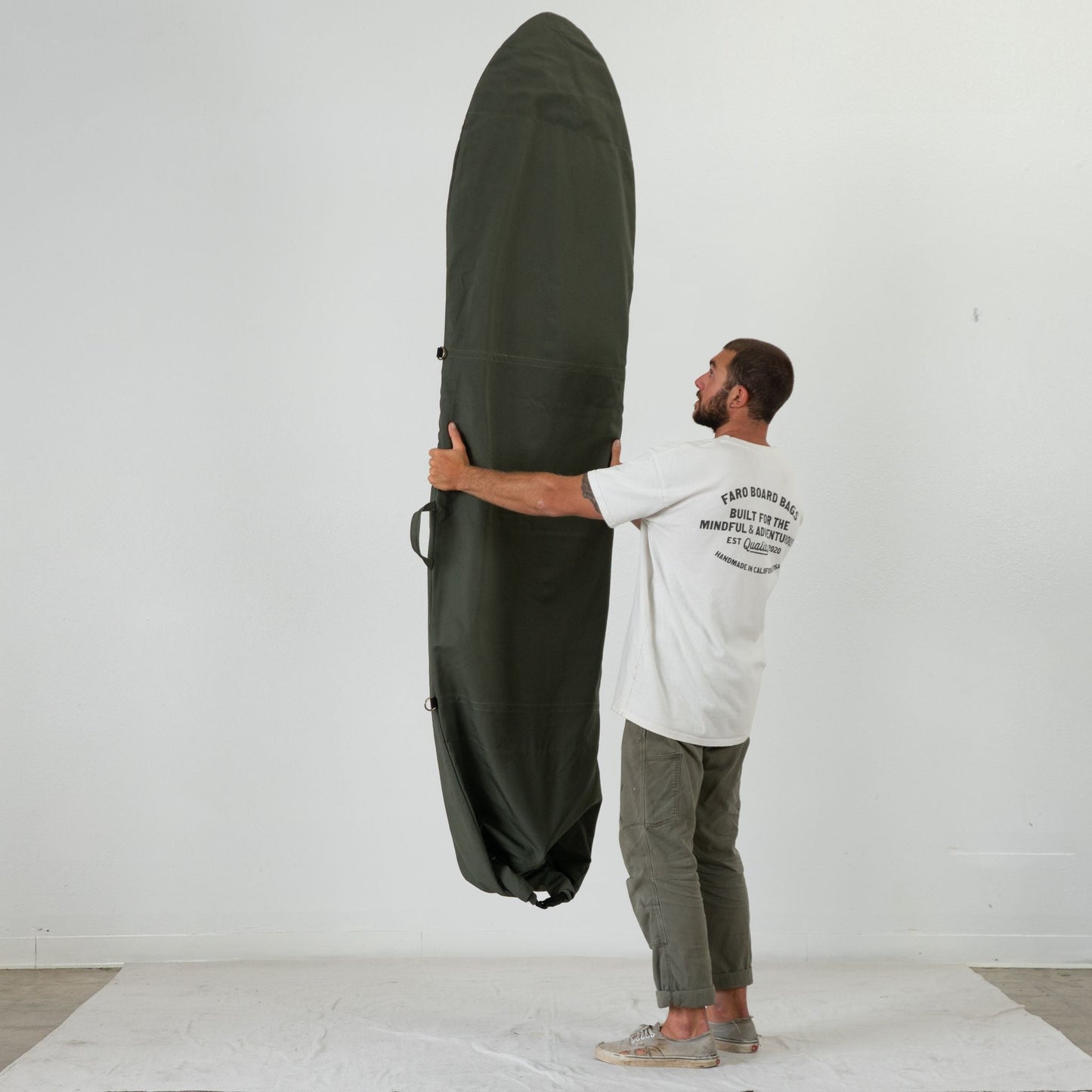 OLIVE DRAB ADJUSTABLE SURFBOARD BAG